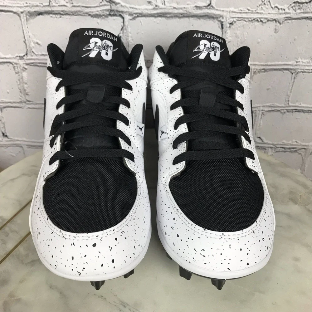 Air Jordan Stadium 90 Low TD Mens White Black Football Cleats Sz 10.5 HQ0210-100